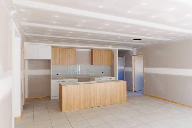 New kitchen under construction in residential house